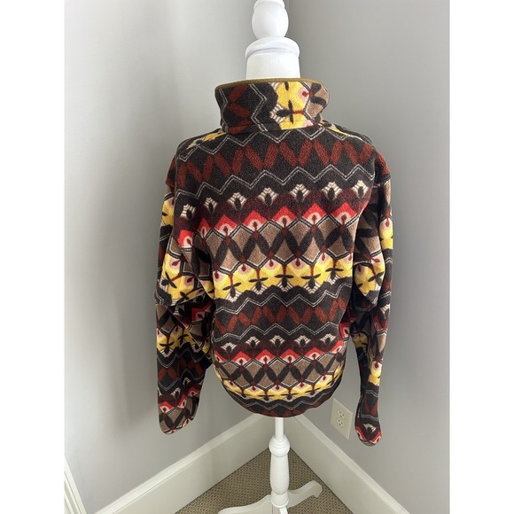 Patagonia Synchilla Snap-T Fleece Pullover Companions Big Logwood Brown S - Picture 5 of 5